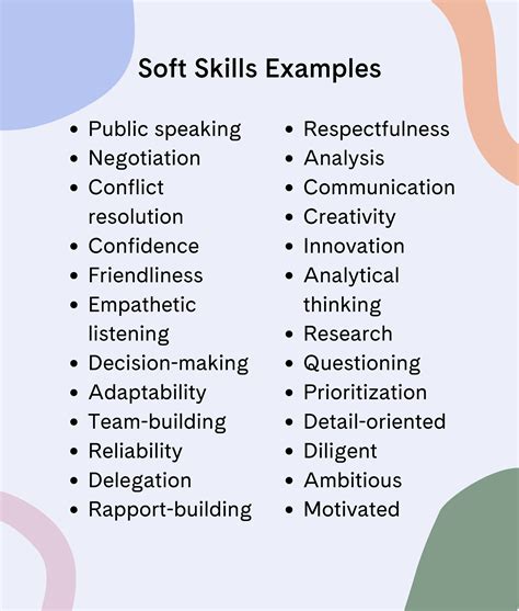 what are soft skills examples